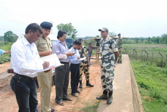 Joint team visits Indo-Bangla border villages Joint team visits Indo-Bangla border villages